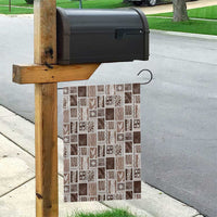 Vintage Aloha Block Quilt Garden Flag Beige Inspired Lei Motifs - Polynesian Pride