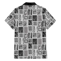Vintage Aloha Block Quilt Family Matching Summer Maxi Dress and Hawaiian Shirt Black Inspired Lei Motifs - Polynesian Pride