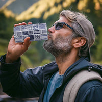 Vintage Aloha Block Quilt 4 in 1 Can Cooler Tumbler Blue Inspired Lei Motifs - Polynesian Pride