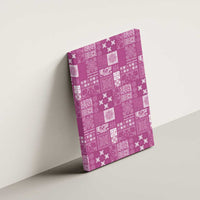 Vintage Hawaiian Quilting Patterns Canvas Wall Art Pink Style Tribal Fabric Patchwork - Polynesian Pride