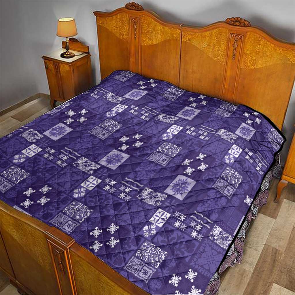 Vintage Hawaiian Quilting Patterns Quilt Purple Style Tribal Fabric Patchwork - Polynesian Pride