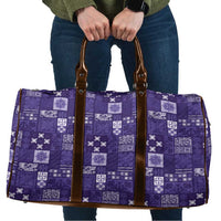 Vintage Hawaiian Quilting Patterns Travel Bag Purple Style Tribal Fabric Patchwork - Polynesian Pride