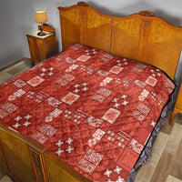 Vintage Hawaiian Quilting Patterns Quilt Red Style Tribal Fabric Patchwork - Polynesian Pride