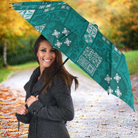 Vintage Hawaiian Quilting Patterns Umbrella Turquoise Style Tribal Fabric Patchwork - Polynesian Pride