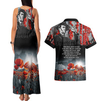 ANZAC DAY Heroes Of The Gallipoli Couples Matching Tank Maxi Dress and Hawaiian Shirt LT9 - Polynesian Pride