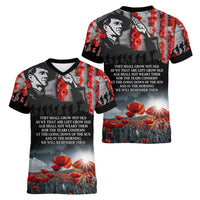ANZAC DAY Heroes Of The Gallipoli Women V Neck T Shirt LT9 - Polynesian Pride