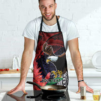 American Samoa Bald Eagle Personalized Apron Samoa Muamua Le Atua - Polynesian Pride