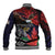 American Samoa Bald Eagle Personalized Baseball Jacket Samoa Muamua Le Atua