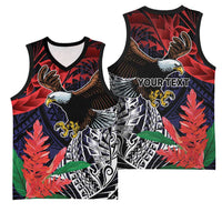 American Samoa Bald Eagle Personalized Basketball Jersey Samoa Muamua Le Atua - Polynesian Pride