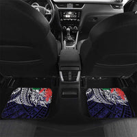 American Samoa Bald Eagle Personalized Car Mats Samoa Muamua Le Atua