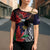 American Samoa Bald Eagle Personalized Cross Shoulder Shirt Samoa Muamua Le Atua - Polynesian Pride