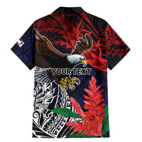 American Samoa Bald Eagle Personalized Family Matching Mermaid Dress and Hawaiian Shirt Samoa Muamua Le Atua