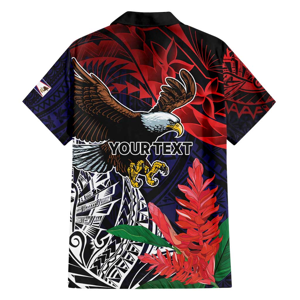American Samoa Bald Eagle Personalized Family Matching Puletasi and Hawaiian Shirt Samoa Muamua Le Atua