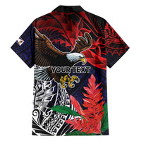 American Samoa Bald Eagle Personalized Family Matching Short Sleeve Bodycon Dress and Hawaiian Shirt Samoa Muamua Le Atua