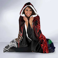 American Samoa Bald Eagle Personalized Hooded Blanket Samoa Muamua Le Atua LT9 - Polynesian Pride