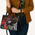 American Samoa Bald Eagle Personalized Leather Bag Samoa Muamua Le Atua - Polynesian Pride
