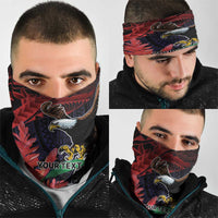 American Samoa Bald Eagle Personalized Neck Gaiter Samoa Muamua Le Atua LT9 - Polynesian Pride