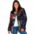American Samoa Bald Eagle Personalized Padded Jacket Samoa Muamua Le Atua - Polynesian Pride