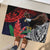 American Samoa Bald Eagle Personalized Rubber Doormat Samoa Muamua Le Atua