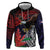American Samoa Bald Eagle Personalized Zip Hoodie Samoa Muamua Le Atua