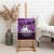 Anzac Day Gallipoli Personalised Canvas Wall Art Purple Poppy Flowers