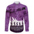 Anzac Day Gallipoli Personalised Family Matching Summer Maxi Dress and Hawaiian Shirt Purple Poppy Flowers