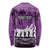 Anzac Day Gallipoli Personalised Long Sleeve Shirt Purple Poppy Flowers
