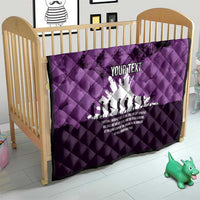 Anzac Day Gallipoli Personalised Quilt Purple Poppy Flowers LT9 - Polynesian Pride