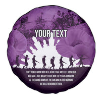 Anzac Day Gallipoli Personalised Spare Tire Cover Purple Poppy Flowers LT9 - Polynesian Pride