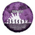 Anzac Day Gallipoli Personalised Spare Tire Cover Purple Poppy Flowers