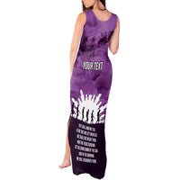 Anzac Day Gallipoli Personalised Tank Maxi Dress Purple Poppy Flowers LT9 - Polynesian Pride