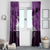 Anzac Day Gallipoli Personalised Window Curtain Purple Poppy Flowers