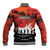 Anzac Day Gallipoli Personalised Baseball Jacket Red Poppy Flowers