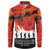 Anzac Day Gallipoli Personalised Button Sweatshirt Red Poppy Flowers