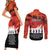 Anzac Day Gallipoli Personalised Couples Matching Short Sleeve Bodycon Dress and Long Sleeve Button Shirt Red Poppy Flowers