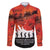 Anzac Day Gallipoli Personalised Family Matching Off The Shoulder Long Sleeve Dress and Hawaiian Shirt Red Poppy Flowers