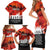 Anzac Day Gallipoli Personalised Family Matching Short Sleeve Bodycon Dress and Hawaiian Shirt Red Poppy Flowers