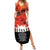 Anzac Day Gallipoli Personalised Family Matching Summer Maxi Dress and Hawaiian Shirt Red Poppy Flowers