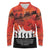 Anzac Day Gallipoli Personalised Long Sleeve Polo Shirt Red Poppy Flowers