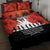 Anzac Day Gallipoli Personalised Quilt Bed Set Red Poppy Flowers