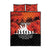 Anzac Day Gallipoli Personalised Quilt Bed Set Red Poppy Flowers