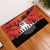 Anzac Day Gallipoli Personalised Rubber Doormat Red Poppy Flowers