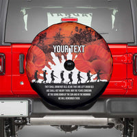Anzac Day Gallipoli Personalised Spare Tire Cover Red Poppy Flowers LT9 - Polynesian Pride