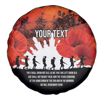 Anzac Day Gallipoli Personalised Spare Tire Cover Red Poppy Flowers LT9 - Polynesian Pride