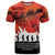 Anzac Day Gallipoli Personalised T Shirt Red Poppy Flowers