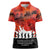 Anzac Day Gallipoli Personalised Women Polo Shirt Red Poppy Flowers