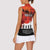 Anzac Day Gallipoli Personalised Women Sleeveless Polo Shirt Red Poppy Flowers