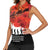 Anzac Day Gallipoli Personalised Women Sleeveless Polo Shirt Red Poppy Flowers