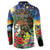 Kiwi-Kookaburra Bird ANZAC Personalised Button Sweatshirt Aussie Golden Wattle Poppy Flowers