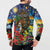 Kiwi-Kookaburra Bird ANZAC Personalised Button Sweatshirt Aussie Golden Wattle Poppy Flowers
